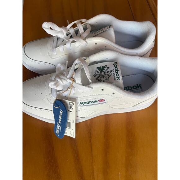 Reebok Classic Club White Leather Sneakers Men\'s Size 10 Retro Tennis Shoes NWT